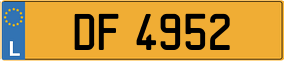 Trailer License Plate